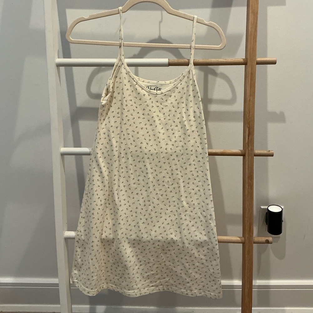 Brandy Melville Cream Floral Tank